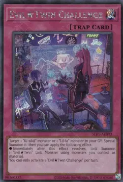 Yugioh Evil Twin Challenge SLF1-AE093 Secret Rare Asia English NM - Image 1
