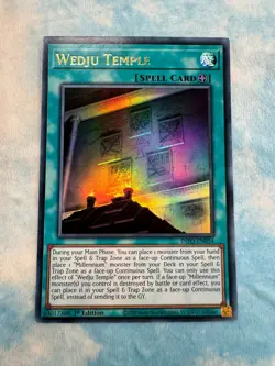 YUGIOH WEDJU TEMPLE ULTRA RARE 1ST NM INFO-EN054 - Image 1