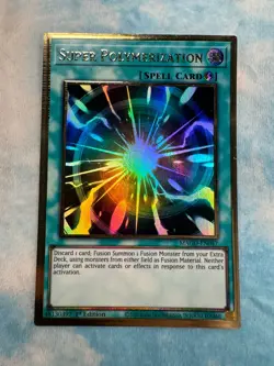YUGIOH SUPER POLYMERIZATION GOLD RARE 1ST NM MAGO-EN047 - Image 1