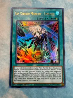 YUGIOH SKY STRIKER MOBILIZE - LINKAGE! ULTRA RARE 1ST NM MAMA-EN003 - Image 1