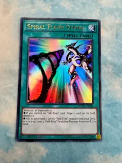 YUGIOH SPIRAL FLAME STRIKE ULTRA RARE 1ST NM DPDG-EN001 - Image 1