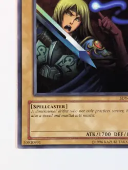 Yugioh TCG - 1x Neo The Magic Swordsman - SDY-035 - NM/LP - Vintage Unlimited Ed - Image 5