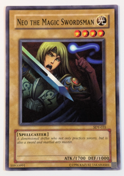 Yugioh TCG - 1x Neo The Magic Swordsman - SDY-035 - NM/LP - Vintage Unlimited Ed - Image 1