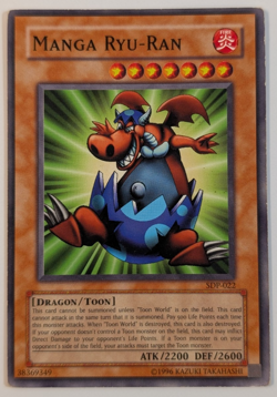 Yugioh TCG - 1x Manga Ryu Ran - SDP-022 - Light Play - Vintage Unlimited Common - Image 1