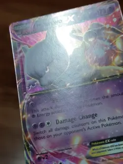 Mewtwo EX XY107 XY Holo Pokemon Card - Image 2