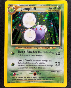 Jumpluff 7/111 - Pokemon Card TCG - Neo Genesis - Holographic - LP - Image 1