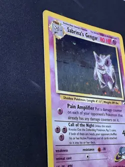 Sabrina’s Gengar HOLO Gym Heroes (2000) 14/132 Pokemon Card - Image 3