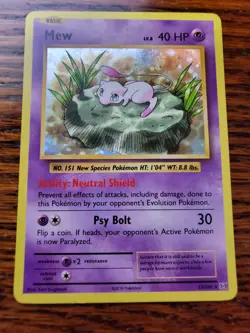 LP! Mew 53/108 Evolutions Holo Pokemon Card (Lily Pad Mew) - Image 1