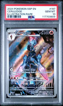 PSA 10 Ceruledge IR Illustration Rare 197 Pokemon Card Surging Sparks GEM MINT - Image 1