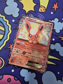 Pokemon TCG Flareon EX Holo Rare Card RC6/RC32 Generations Radiant Collection - Image 1