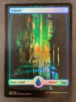 MTG Streets of New Capenna #274 Island Full Art FOIL LP - Image 1