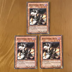 Yu-Gi-Oh! TCG Armed Samurai Ben Kei Earth Monster Card FET-EN023 1st Edition - Image 3