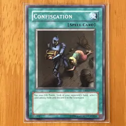 Yu-Gi-Oh! TCG Confiscation Spell Card DB1-EN023 Common UNL Edition - Image 1