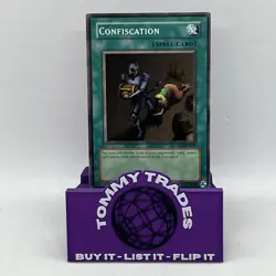 Yu-Gi-Oh! TCG Confiscation Spell Card DB1-EN023 Common UNL Edition - Image 2
