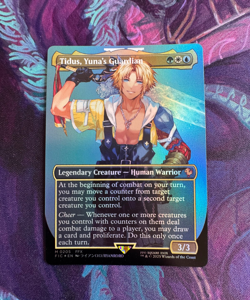 MTG Magic x Final Fantasy - Tidus, Yuna's Guardian ⭐ Borderless FOIL ⭐ NM - Image 1