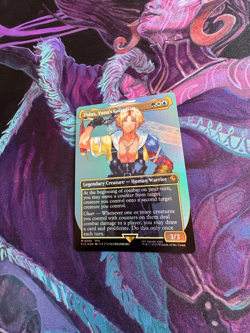MTG Magic x Final Fantasy - Tidus, Yuna's Guardian ⭐ Borderless FOIL ⭐ NM - Image 3