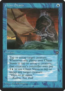 MTG - Chain Stasis - Homelands - X1 - (LP) - - Image 1