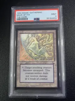 MTG Magic the Gathering The Dark Maze of Ith PSA MINT 9 - Image 1