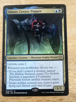 Venser, Corpse Puppet (REGULAR) x1 - MTG Phyrexia: All Will Be One ONE #219 - Image 1