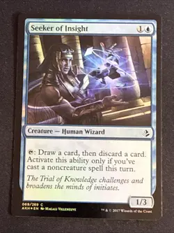 1x Foil Seeker of Insight (069) Amonkhet LP MTG Magic the Gathering x1 MKE - Image 1