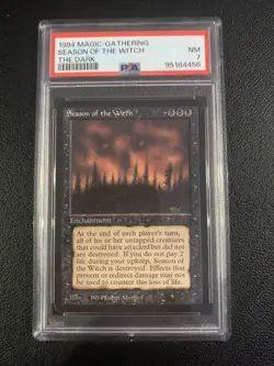 MTG Magic the Gathering The Dark Season of the Witch PSA NM 7 - Image 1
