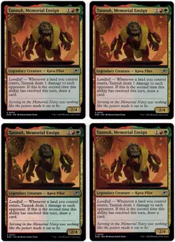 MTG Edge of Eternities Tannuk, Memorial Ensign x 4 (Uncommon) - Image 1