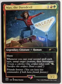 Max The Daredevil x1 Regular Finish Secret Lair Stranger Things MTG LP/NM - Image 1