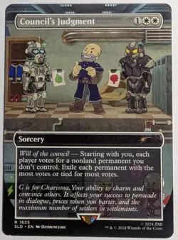 Council's Judgment x1 Reg Borderless Secret Lair: Fallout MTG LP/NM - Image 1