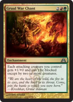 Gruul War Chant - Light Play MTG Dragon's Maze - Image 1