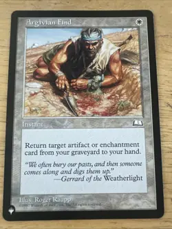MTG magic 1x Argivian Find (M/NM) The List Reprints Cards - Image 1