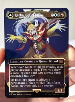 Kefka, Court Mage (Borderless) (Surge Foil) (0543) Final Fantasy MTG Foil NM - Image 1