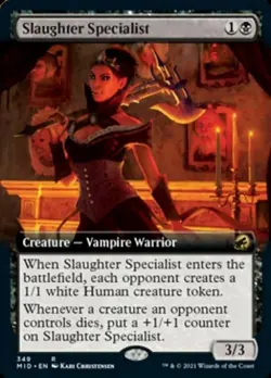 Slaughter Specialist (Extended Art) -Foil Light Play MTG - Image 1