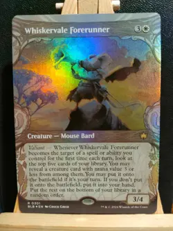 Whiskervale Forerunner FOIL (Showcase) - Bloomburrow - Rare- NM (See pics) MTG - Image 1