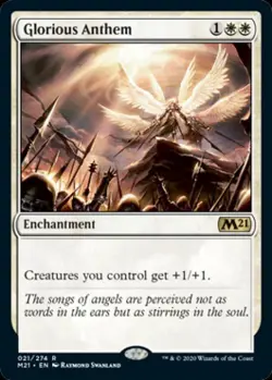Glorious Anthem - Light Play MTG Magic 2021 Core Set - Image 1