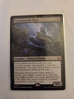Rottenmouth Viper Bloomburrow Regular MTG 107 Rare Mythic - Image 1