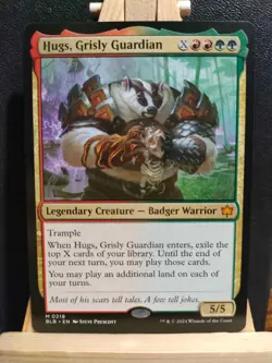 Hugs, Grisly Guardian - Bloomburrow - Mythic - NM (See pics) MTG - Image 1