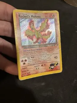 Pokemon TCG Rockets Moltres Holo Rare Card 12/132 Gym Heroes - Image 2