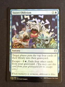1x Foil Sweet Oblivion (70) Theros Beyond Death LP MTG Magic the Gathering x1 - Image 1
