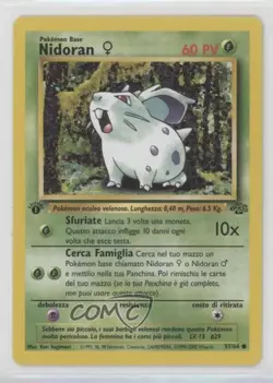 Nidoran F Italian 1st Ed. Pokemon Jungle #57 1999 - Image 1