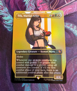 MTG Magic x Final Fantasy - Tifa, Martial Artist ⭐ Borderless FOIL ⭐ NM - Image 1