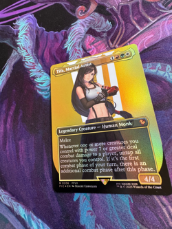 MTG Magic x Final Fantasy - Tifa, Martial Artist ⭐ Borderless FOIL ⭐ NM - Image 3