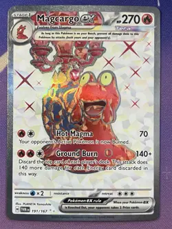 Pokemon TCG Twilight Masquerade Magcargo ex 191/167 Ultra Rare - Image 1