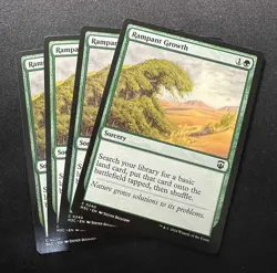 Rampant Growth x4 0201 Non Foil Common Thunder Junction MTG Near Mint - Image 1