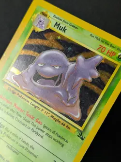 Muk 13/62 - Fossil Unlimited Holo Rare Vintage Pokemon TCG MP - Image 5