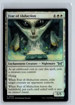 FOIL Fear of Abduction Duskmourn Uncommon - MTG Magic the Gathering Card - Image 1