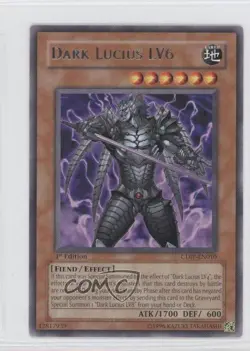 Dark Lucius LV6 1st Ed. YuGiOh Cyberdark Impact #CDIP-EN010 2006 - Image 1
