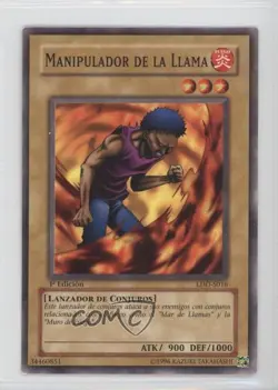 Flame Manipulator Spanish 1st Ed. YuGiOh Legend of Blue Eyes White Dragon 2002 - Image 1