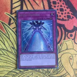 YUGIOH IRON THUNDER SECRET RARE 1ST NM PHNI-EN080 - Image 1
