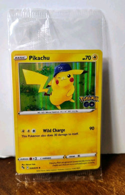 POKEMON PIKACHU 028/078 HOLO RARE POKEMON GO STORE PROMO CARD SEALED - Image 1