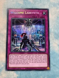 YUGIOH BIG WELCOME LABRYNTH PRISMATIC SECRET RARE 1ST NM MP23-EN235 - Image 1